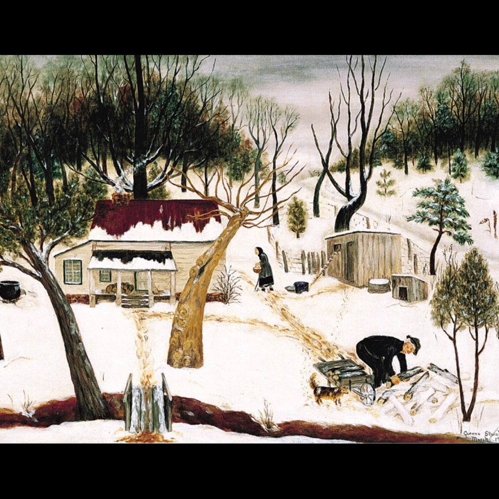 “Cabin on Triple Oaks Farm” 1955 Queena Stovall